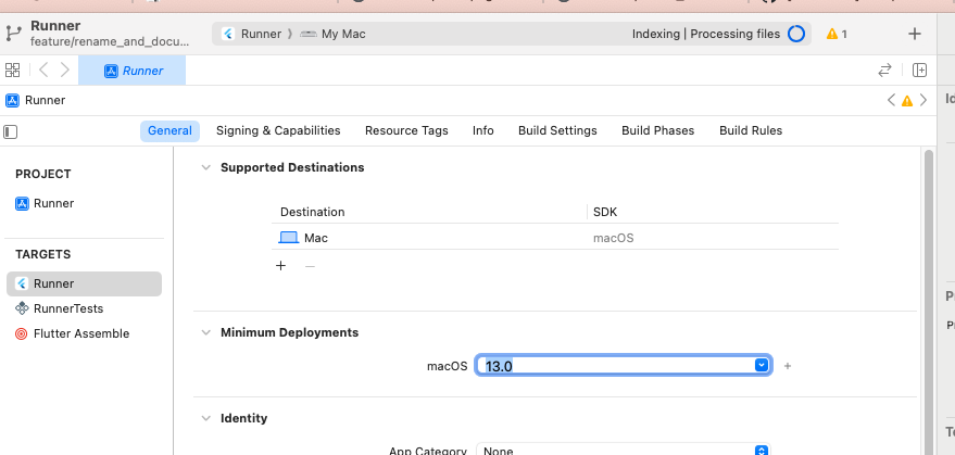 XCode screenshot